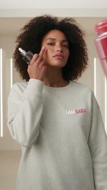 Portretposter van een I am SARA-socialvideo.