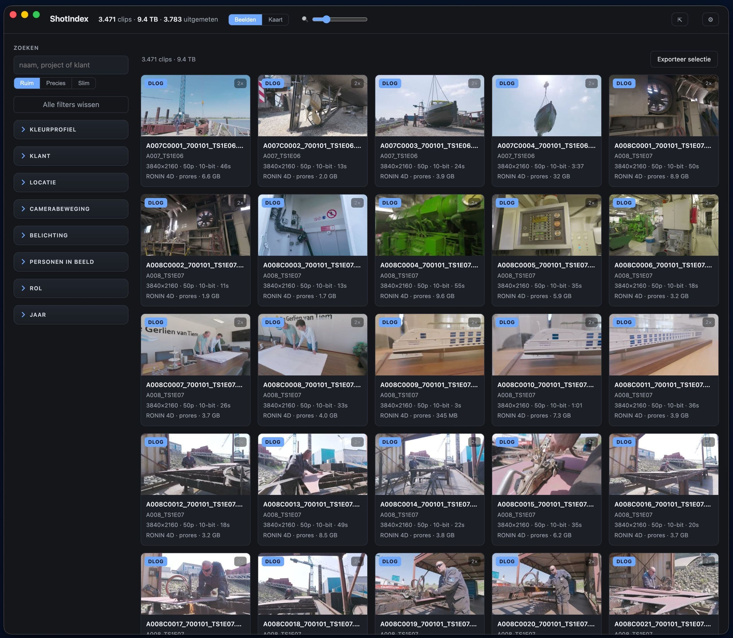 shotindex.online: lokale beeldbank voor videomakers.